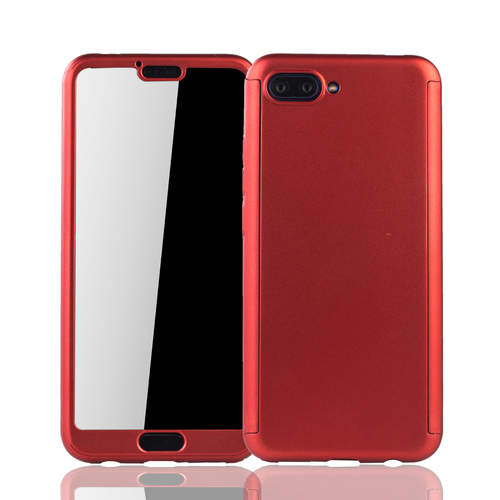 Handyh�lle Schutzh�lle f�r Huawei Honor 10 Full Case Cover Displayschutz 360 Rot