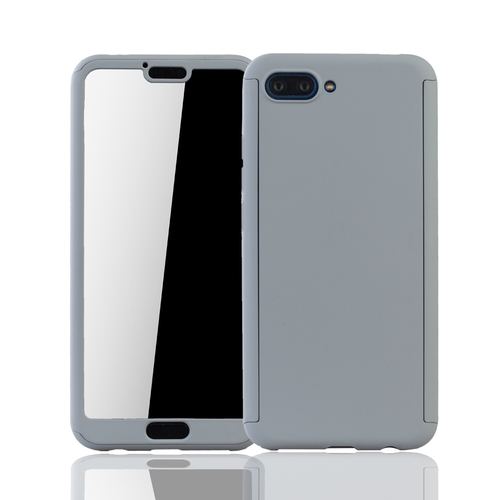 Handyh�lle Schutzh�lle f�r Huawei Honor 10 Full Case Cover Displayschutz 360 Grau