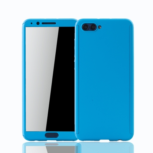 Handyh�lle Schutzh�lle f�r Huawei Honor View 10 Full Case Cover Displayschutz 360 Blau