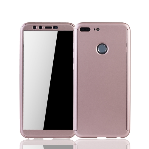 Handyh�lle Schutzh�lle f�r Huawei Honor 9 Lite Full Case Cover Displayschutz 360 Rosa