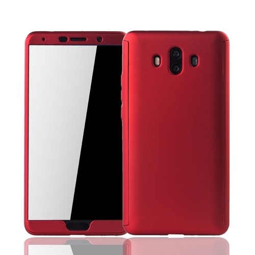 Handyh�lle Schutzh�lle f�r Huawei Mate 10 Full Case Cover Displayschutz 360 Rot