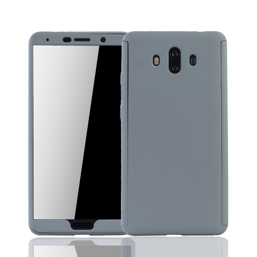 Handyh�lle Schutzh�lle f�r Huawei Mate 10 Full Case Cover Displayschutz 360 Grau