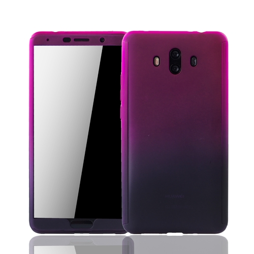 Handyh�lle Schutzh�lle f�r Huawei Mate 10 Full Case Cover Displayschutz 360 Violett