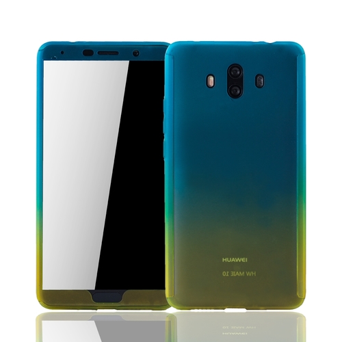 Handyh�lle Schutzh�lle f�r Huawei Mate 10 Full Case Cover Displayschutz 360 Gelb