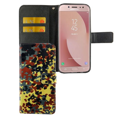 Handyh�lle Tasche f�r Handy Samsung Galaxy J5 2017 Bundeswehr
