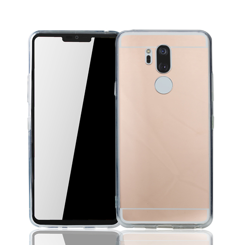 LG G7 Handy H�lle Spiegel Mirror Soft-Case Schutz-Cover Rose Gold