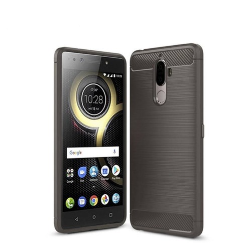 Schutzh�lle Handyh�lle f�r Lenovo K8 Plus Case Cover Carbon Optik Grau