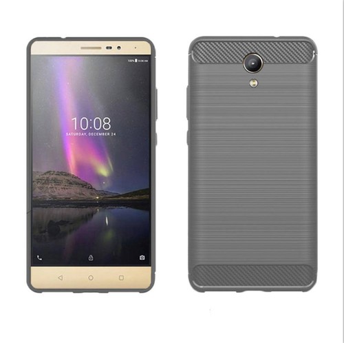 Schutzh�lle Handyh�lle f�r Lenovo Phab2 Case Cover Carbon Optik Grau