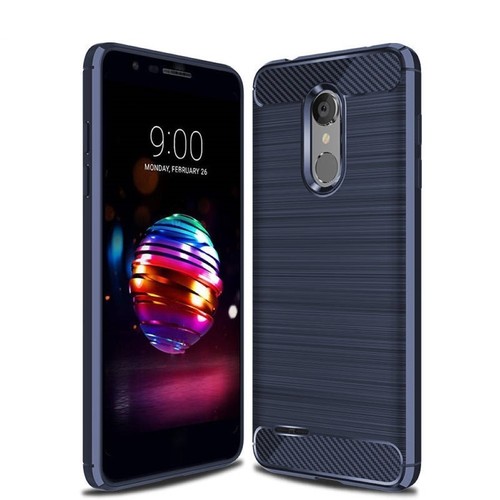 Schutzh�lle Handyh�lle f�r LG Zone 4 Case Cover Carbon Optik Blau