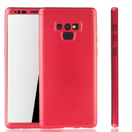 Handyh�lle Schutzh�lle f�r Samsung Galaxy Note 9 Full Case Cover Displayschutz 360 Rot