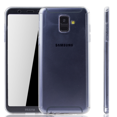 Handyh�lle Schutzh�lle f�r Samsung Galaxy A6 (2018) Full Case Cover Displayschutz 360 Transparent
