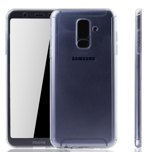 Handyh�lle Schutzh�lle f�r Samsung Galaxy A6 Plus (2018) Full Case Cover Displayschutz 360 Transparent