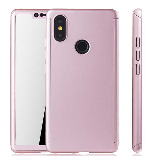 Handyh�lle Schutzh�lle f�r Xiaomi Mi 8 SE Full Case Cover Displayschutz 360 Rosa