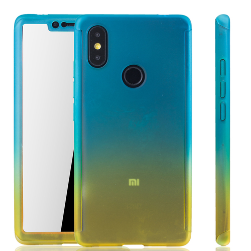 Handyh�lle Schutzh�lle f�r Xiaomi Mi 8 SE Full Case Cover Displayschutz 360 Gelb