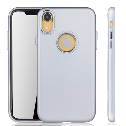 Apple iPhone XR H�lle - Handyh�lle f�r Apple iPhone XR - Handy Case in Silber