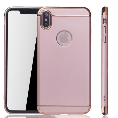 Apple iPhone XS Max Handy H�lle Schutz Case Bumper Hard Cover Pink