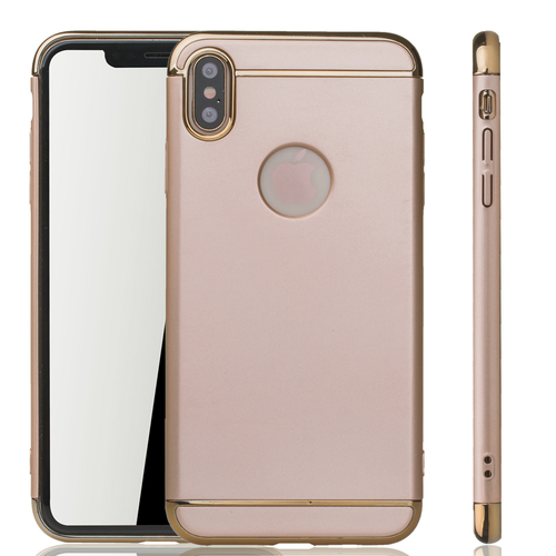 Apple iPhone XS Max Handy H�lle Schutz Case Bumper Hard Cover Gold