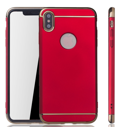 Apple iPhone XS Max Handy H�lle Schutz Case Bumper Hard Cover Rot