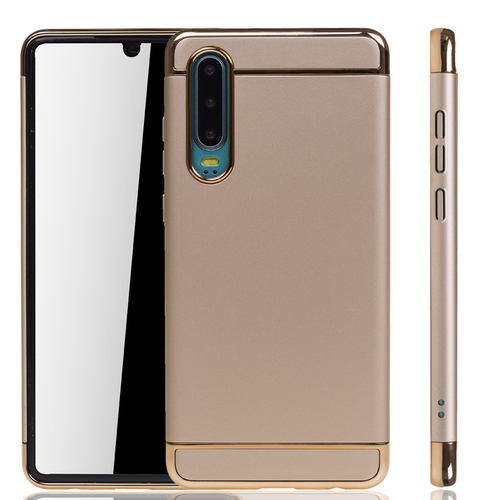 Huawei P30 Handy H�lle Schutz Case Bumper Hard Cover Gold