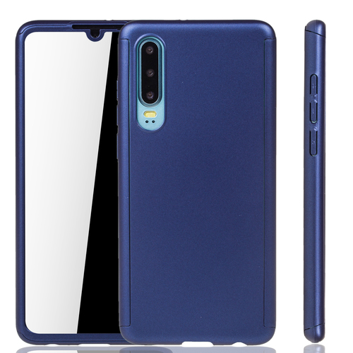 Handyh�lle Schutzh�lle f�r Huawei P30 Full Case Cover Displayschutz 360 Blau