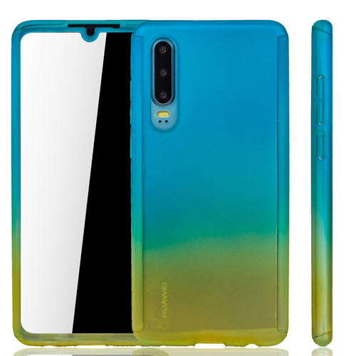 Handyh�lle Schutzh�lle f�r Huawei P30 Full Case Cover Displayschutz 360 Gelb