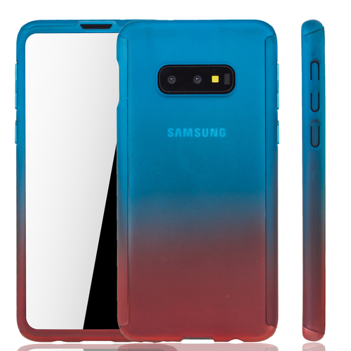 Handyh�lle Schutzh�lle f�r Samsung Galaxy S10e Full Case Cover Displayschutz 360 Rot