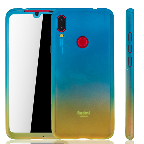 Handyh�lle Schutzh�lle f�r Xiaomi Redmi Note 7 / Redmi Note 7 Pro Full Case Cover Displayschutz 360 Gelb