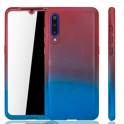 Handyh�lle Schutzh�lle f�r Xiaomi Mi 9 Full Case Cover Displayschutz 360 Blau