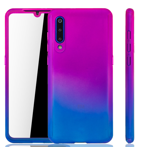 Handyh�lle Schutzh�lle f�r Xiaomi Mi 9 Full Case Cover Displayschutz 360 Blau