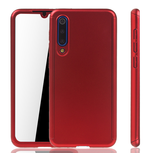 Handyh�lle Schutzh�lle f�r Xiaomi Mi 9 SE Full Case Cover Displayschutz 360 Rot