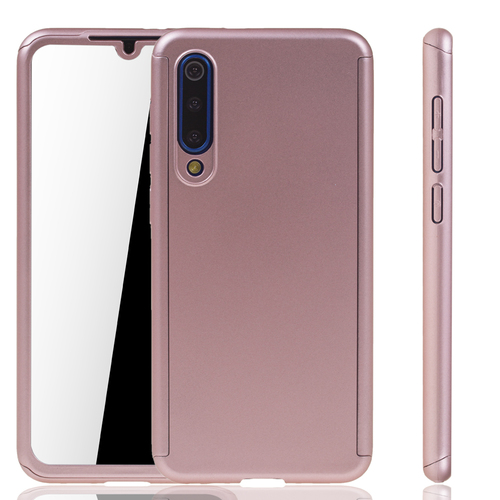 Handyh�lle Schutzh�lle f�r Xiaomi Mi 9 SE Full Case Cover Displayschutz 360 Rosa