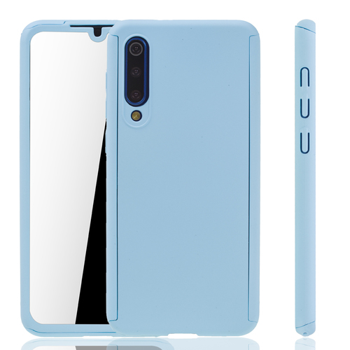 Handyh�lle Schutzh�lle f�r Xiaomi Mi 9 SE Full Case Cover Displayschutz 360 Blau