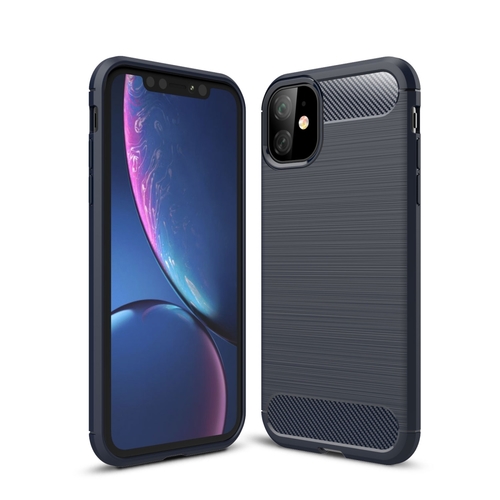 Schutzh�lle Handyh�lle f�r Apple iPhone 11 Pro Max Case Cover Carbon Optik Blau