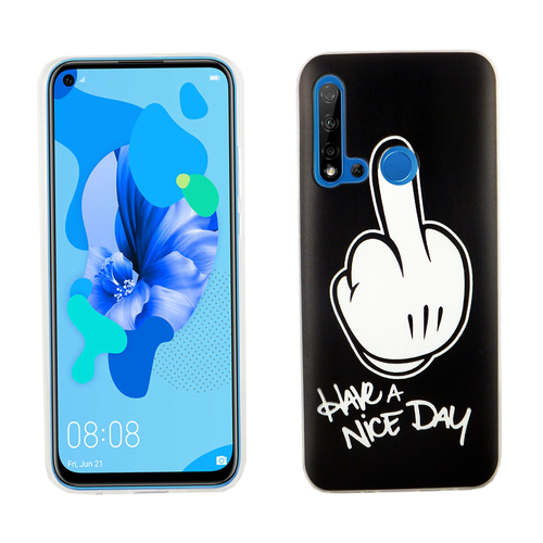 Huawei P20 Lite 2019 Handy H�lle Schutz-Case Cover Bumper Have a nice day