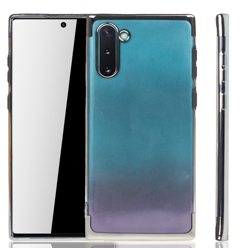 Handyh�lle f�r Samsung Galaxy Note 10 Silber - Clear - TPU Silikon Case Backcover Schutzh�lle in Transparent   Silber