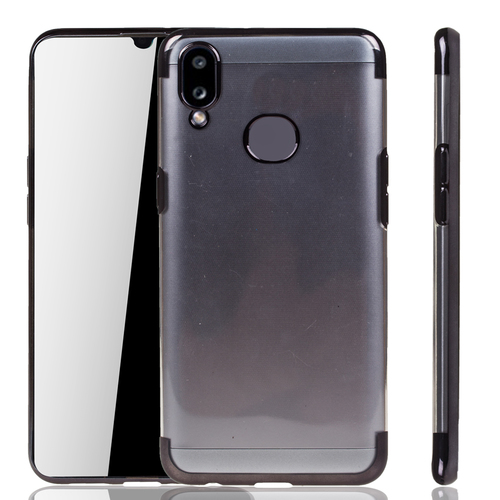 Handyh�lle f�r Samsung Galaxy A10s Schwarz - Clear - TPU Silikon Case Backcover Schutzh�lle in Transparent   Schwarz