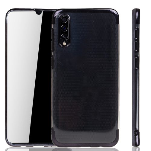 Handyh�lle f�r Samsung Galaxy A30s Schwarz - Clear - TPU Silikon Case Backcover Schutzh�lle in Transparent   Schwarz