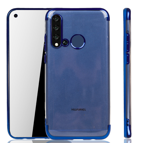 Handyh�lle f�r Huawei P20 Lite 2019 Blau - Clear - TPU Silikon Case Backcover Schutzh�lle in Transparent   Blau