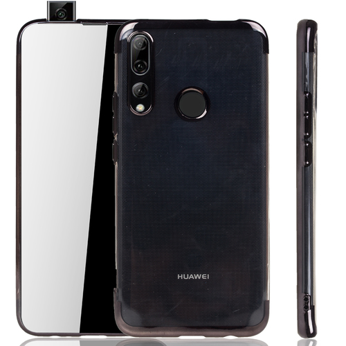 Handyh�lle f�r Huawei Y9 2019 Schwarz - Clear - TPU Silikon Case Backcover Schutzh�lle in Transparent   Schwarz