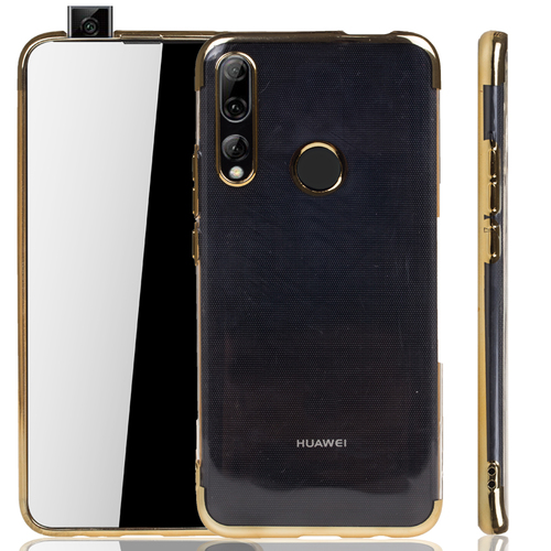 Handyh�lle f�r Huawei Y9 2019 Gold - Clear - TPU Silikon Case Backcover Schutzh�lle in Transparent   Gold