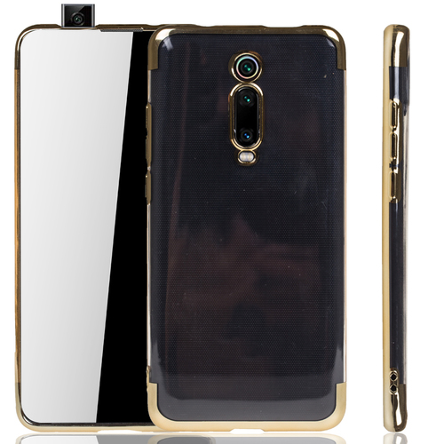 Handyh�lle f�r Xiaomi Mi 9T Gold - Clear - TPU Silikon Case Backcover Schutzh�lle in Transparent   Gold