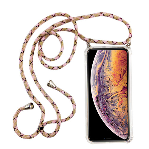 Handykette f�r Apple iPhone X / XS - Smartphone Necklace H�lle mit Band - Schnur mit Case zum umh�ngen in Rosa