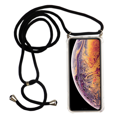 Handykette f�r Apple iPhone XS Max - Smartphone Necklace H�lle mit Band - Schnur mit Case zum umh�ngen in Schwarz