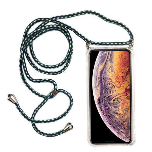 Handykette f�r Apple iPhone XS Max - Smartphone Necklace H�lle mit Band - Schnur mit Case zum umh�ngen in Gr�n