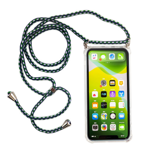 Handykette f�r Apple iPhone 11 Pro Max - Smartphone Necklace H�lle mit Band - Schnur mit Case zum umh�ngen in Gr�n
