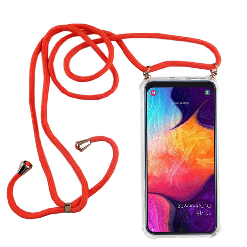 Handykette f�r Samsung Galaxy A50 - Smartphone Necklace H�lle mit Band - Schnur mit Case zum umh�ngen in Pink
