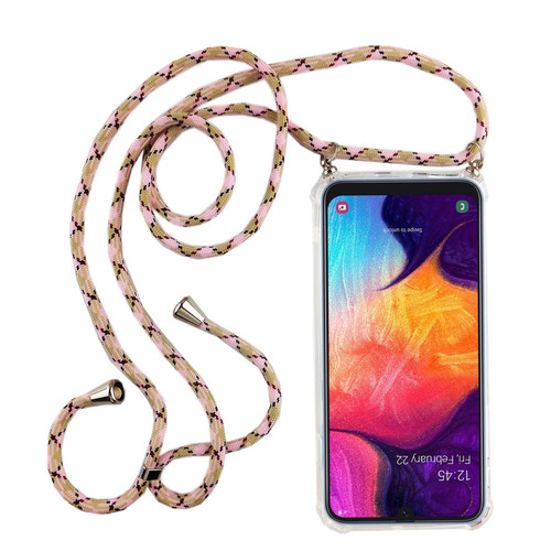 Handykette f�r Samsung Galaxy A50 - Smartphone Necklace H�lle mit Band - Schnur mit Case zum umh�ngen in Rosa
