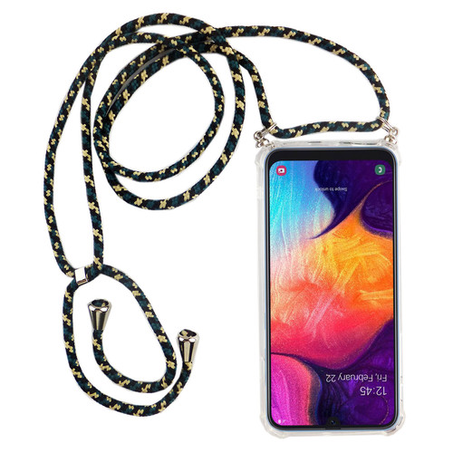Handykette f�r Samsung Galaxy A50 - Smartphone Necklace H�lle mit Band - Schnur mit Case zum umh�ngen in Camouflage