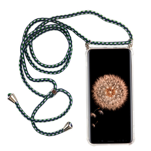 Handykette f�r Samsung Galaxy S9 - Smartphone Necklace H�lle mit Band - Schnur mit Case zum umh�ngen in Gr�n