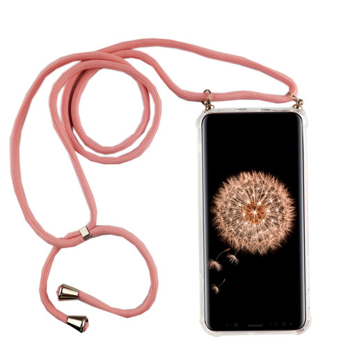 Handykette f�r Samsung Galaxy S9 Plus - Smartphone Necklace H�lle mit Band - Schnur mit Case zum umh�ngen in Rosa